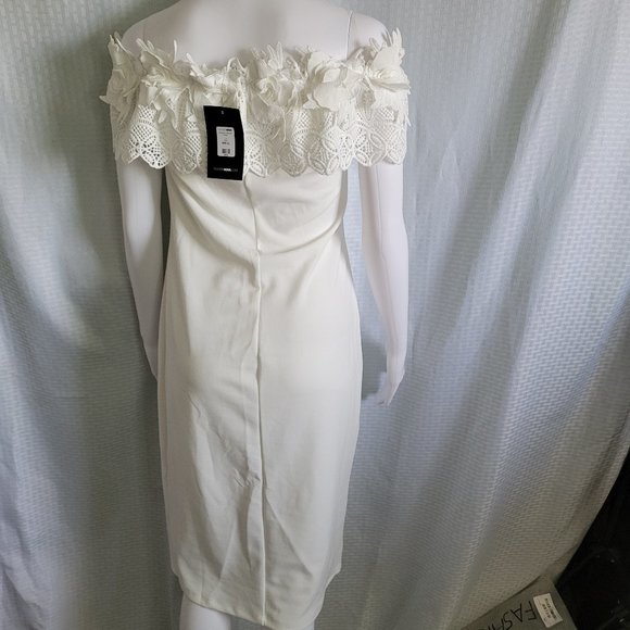 NWT Fashion Nova Midnight In Moscow Dress - White, Size XL - Picture 10 of 10